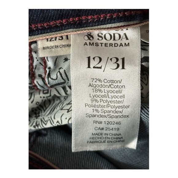 Scotch & Soda jeans The Charm high rise flare dark blue size 12 31 - Picture 5 of 6